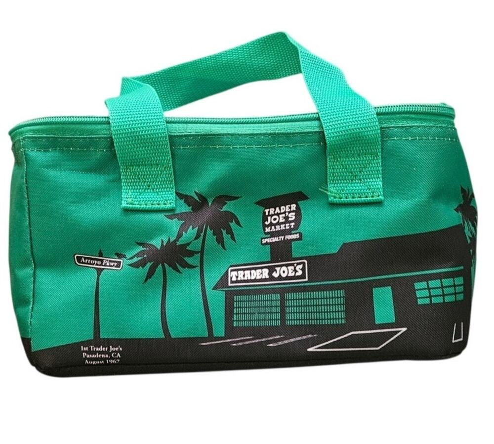 Trader Joe's Insulated Lunch Bag 1st Store Pasadena 1967 Green